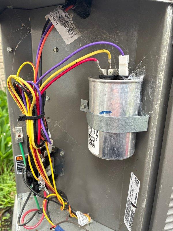 Completed routine maintenance visit on 3-year-old Lennox air conditioning system. Performed comprehensive inspection of outdoor condenser unit, verified proper electrical connections and capacitor operation, confirmed unit cleanliness and adequate clearance from surrounding vegetation. All components operating within normal parameters with no issues identified.