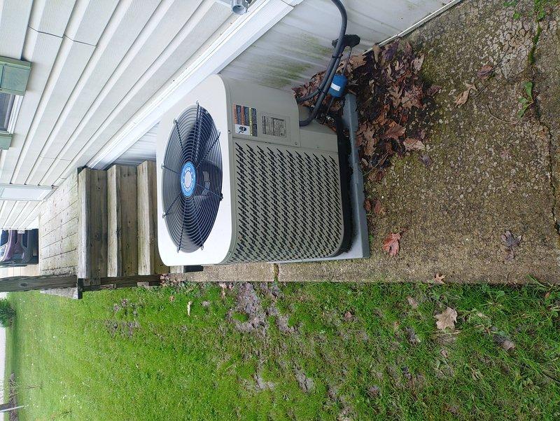 Performed comprehensive tune-up on 9-year-old residential air conditioning system. Inspected outdoor condenser unit, verified proper operation of compressor and condenser fan motor, checked electrical connections and control board functionality, and confirmed all components operating within normal parameters. Unit shows normal wear consistent with age; no immediate repairs required at this time.