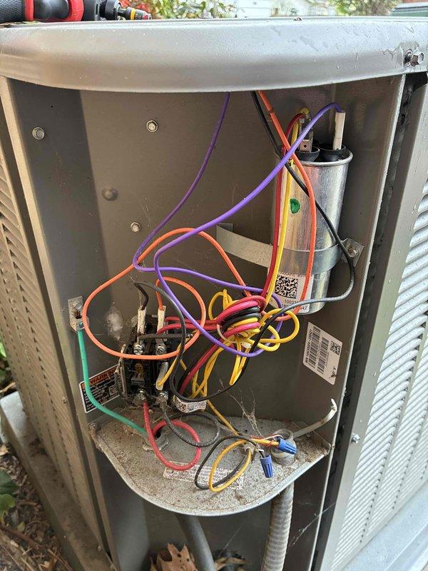 Completed spring tune-up on five-year-old air conditioning system. Performed comprehensive inspection of indoor evaporator coil and outdoor condenser unit, verifying refrigerant lines, insulation integrity, and heat exchanger fins. Inspected electrical components including capacitor, control board, and wiring connections; all found in proper working condition with no immediate service needs identified.