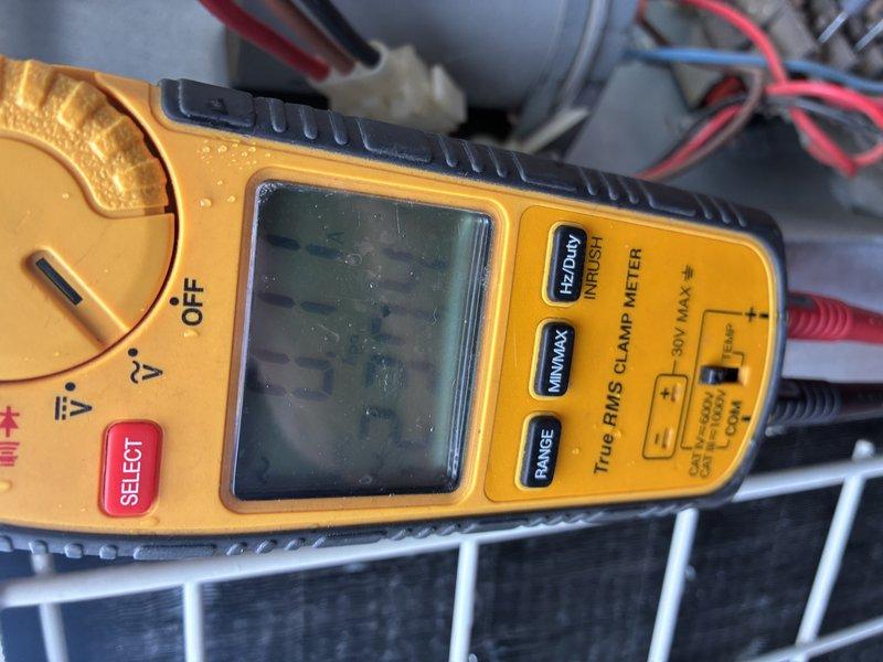 Performed comprehensive tune-up on 25-year-old air conditioning system. Inspected and tested electrical components including terminal block, which showed signs of oxidation on copper terminals. Conducted electrical diagnostics using clamp meter to verify proper amperage draw and system performance, ensuring unit operates within manufacturer specifications despite age of equipment.