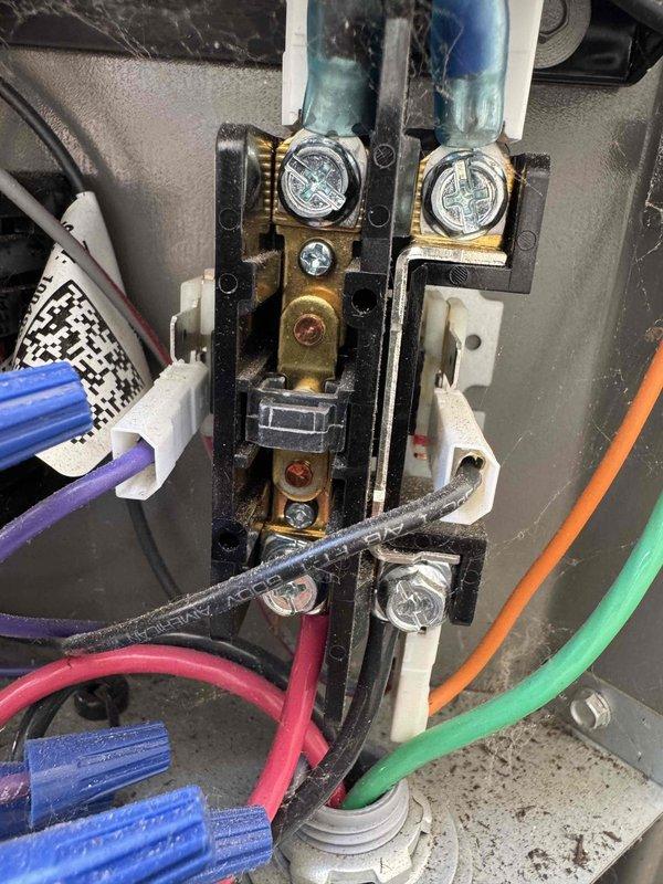 Completed scheduled cooling maintenance visit on residential HVAC system. Performed comprehensive inspection of outdoor condensing unit, including examination of electrical connections, terminal blocks, and internal control boards. All wiring connections, capacitor, and electronic components found to be in functional condition with normal operational wear. System operating within specifications.