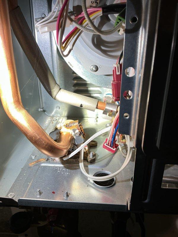 Performed annual maintenance flush on tankless water heater unit. Isolated unit using shut-off valves, connected flushing equipment via service ports, and circulated descaling solution through heat exchanger to remove mineral buildup. Inspected all plumbing connections, electrical components, and control panel operation. Unit tested successfully with no issues found; system restored to normal operation with optimal performance confirmed.