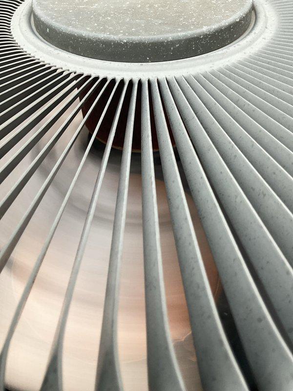 Completed routine maintenance on a 17-year-old air conditioning system and an 8-year-old gas furnace. Inspected outdoor condensing unit with electrical disconnect, verified proper operation of condenser fan motor and coil assembly, and cleaned accumulated debris from top-mounted fan assembly. All components found to be in functional condition with normal wear for equipment age.
