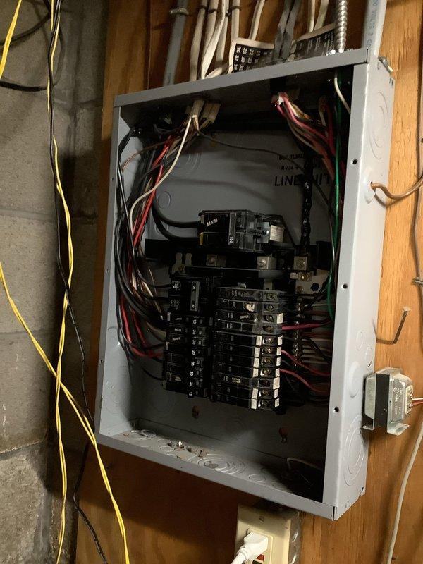 Responded to partial power outage affecting half of the residence. Upon arrival, performed visual inspection of exterior meter base and main service equipment, then evaluated interior electrical panel. Diagnosed issue as failed main breaker or compromised bus bar connection in the main distribution panel. Inspected all circuit breakers, verified proper wire connections, and tested voltage across both bus bars. Identified loss of power to one leg of the 240V service. Restored full power to all circuits by addressing the faulty connection. Verified proper operation of all affected circuits throughout the home and confirmed balanced voltage distribution across both phases of the electrical system.
