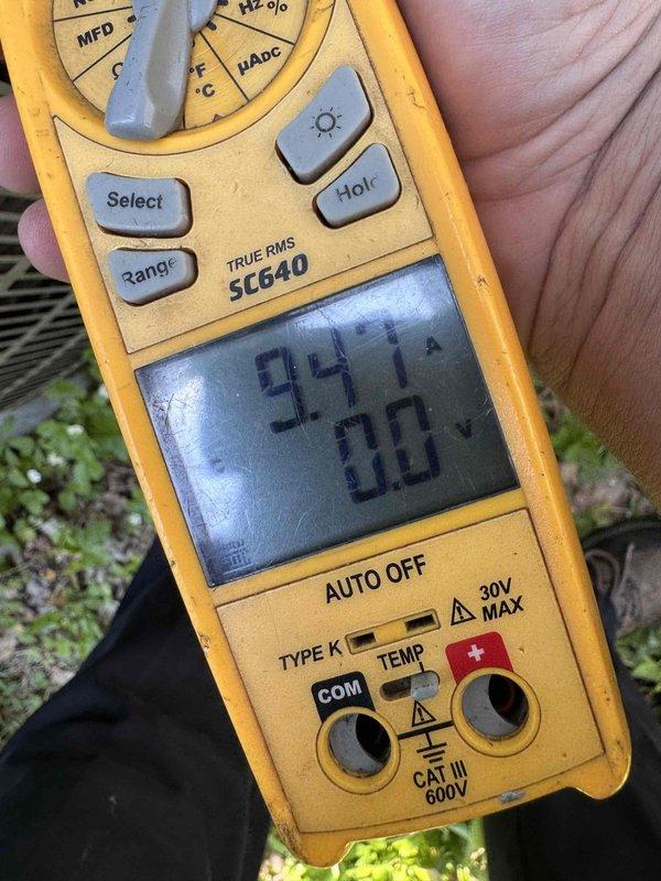 Completed MVP cooling maintenance visit on 10-year-old system. Performed standard diagnostic measurements including temperature differential readings showing 94.1°F and 90°F, indicating proper system operation. Inspected blower assembly and internal components, confirmed all mechanical elements functioning within normal parameters. Left message for customer to schedule follow-up visit.