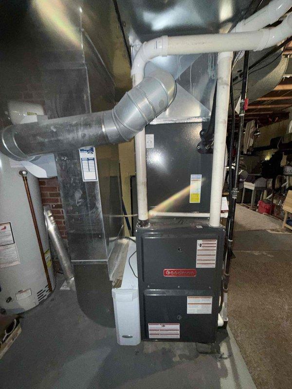 Completed BS-MVP cooling maintenance visit on 3-year-old residential air conditioning system. Performed comprehensive inspection of air handler unit, verified proper operation of control board and electrical connections, checked blower motor assembly and ductwork connections for secure mounting and airflow integrity. All components operating within normal parameters with no deficiencies noted at time of service.