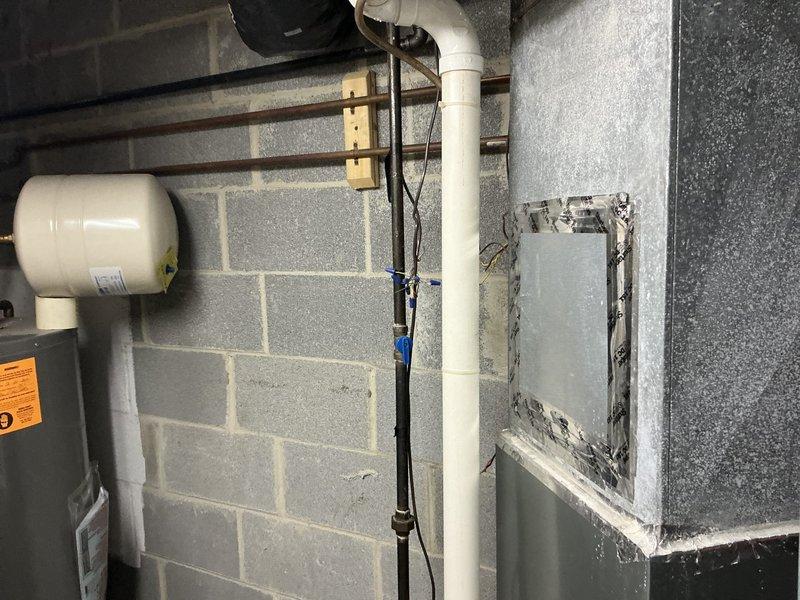 Provided estimate for complete HVAC system replacement including two furnaces and two air conditioning heat pump units. Existing equipment is 24 years old but currently operational. Customer requested Carrier brand equipment and confirmed availability during midday hours for future installation scheduling.