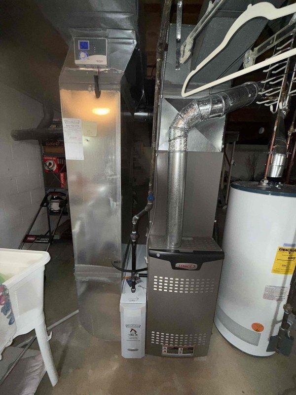 Completed preventative maintenance on a four-year-old residential air conditioning system. Performed comprehensive system inspection including control board functionality check, electrical connections verification, and ductwork examination. All components found operating within normal parameters with no deficiencies noted. Control board circuitry, wire harnesses, and safety systems inspected and confirmed in proper working condition. Flexible ductwork connections secure with no visible leaks or damage detected.