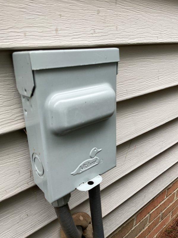 Completed preventive maintenance on Payne brand air conditioning system. Inspected indoor furnace/air handler unit and outdoor disconnect box, verified all electrical connections secure, and confirmed system operational status. Equipment age could not be verified from available manufacturer labels during this maintenance visit.