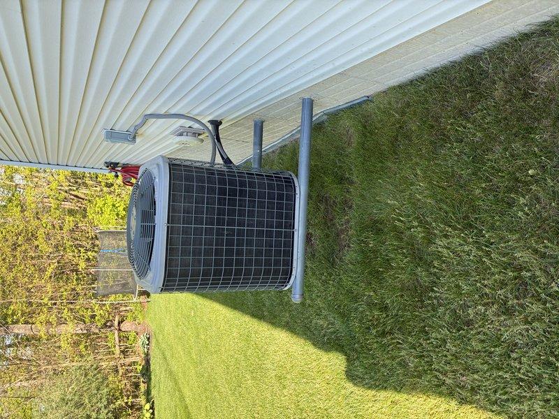 Completed scheduled preventive maintenance on 11-year-old residential air conditioning system. Performed comprehensive inspection of outdoor condenser unit, including visual assessment of coil condition, refrigerant line connections, and electrical components. Condenser coils showed moderate accumulation of dirt and debris, which is typical for unit age and outdoor exposure. Verified proper operation of all system components and confirmed unit is functioning within normal parameters for continued cooling season performance.