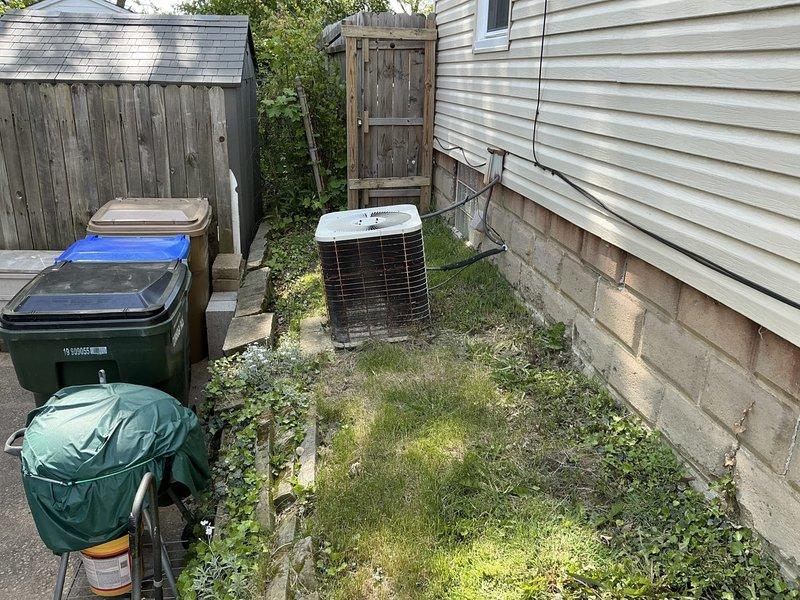 Conducted comprehensive on-site evaluation for complete HVAC system replacement at residential property. Assessed existing Goodman furnace unit located in basement utility area and outdoor air conditioning condenser unit positioned in side yard service area. Documented current equipment conditions, installation configurations, ductwork connections, electrical service routing, and clearance requirements. Provided detailed replacement estimate including equipment specifications and installation scope for new heating and cooling system.