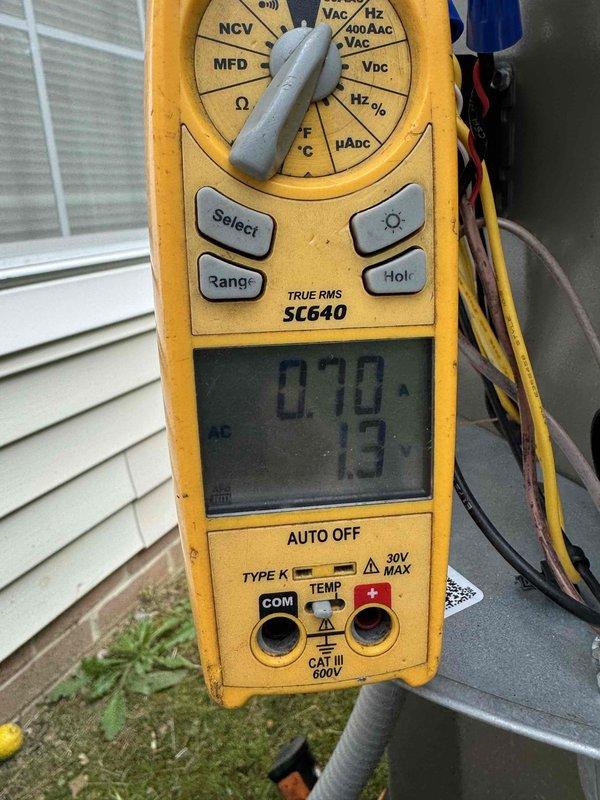 Completed MVP cooling maintenance visit per recurring service agreement. Performed standard preventive maintenance inspection on cooling system, taking electrical measurements with digital multimeter to verify proper system operation. Customer-requested Aprilaire filter was delivered and system checked for optimal performance.