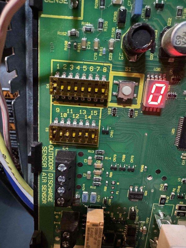 Completed scheduled maintenance visit on 9-year-old air conditioning system. Performed comprehensive inspection of outdoor condensing unit, including visual assessment of control board, capacitor, and electrical connections. Verified proper operation of circuit board components, including integrated circuits, LED diagnostic display, and outdoor discharge sensor connections. Inspected dual run capacitor and associated wiring harness for signs of wear, discoloration, or deterioration. All electrical connections were secure with no evidence of overheating or corrosion. Control board displayed normal diagnostic code with all components functioning within specifications. System operational and ready for continued cooling season use.