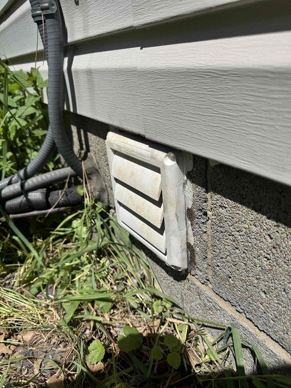 Completed comprehensive duct cleaning service for residential property including 9-10 supply and return vents throughout the home. Performed thorough dryer vent cleaning to remove lint buildup and ensure proper exhaust ventilation. Accessed crawl space to inspect and clean ductwork at source, verifying system integrity and proper airflow through all registers.