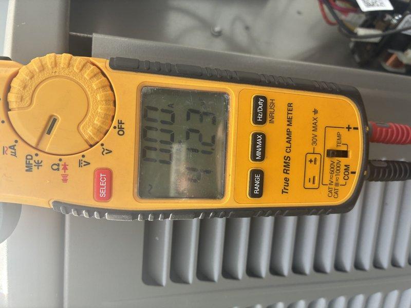 Completed routine MVP cooling maintenance visit on 4-year-old system. Performed comprehensive electrical diagnostics using digital clamp meter to measure amperage draw on compressor and verify proper current flow through system components. Inspected evaporator coil fins and heat exchanger surfaces for proper condition and airflow. Tested electrical connections and wiring harness for secure terminations and proper voltage readings. All electrical parameters measured within manufacturer specifications. System operating efficiently with no deficiencies noted during inspection.