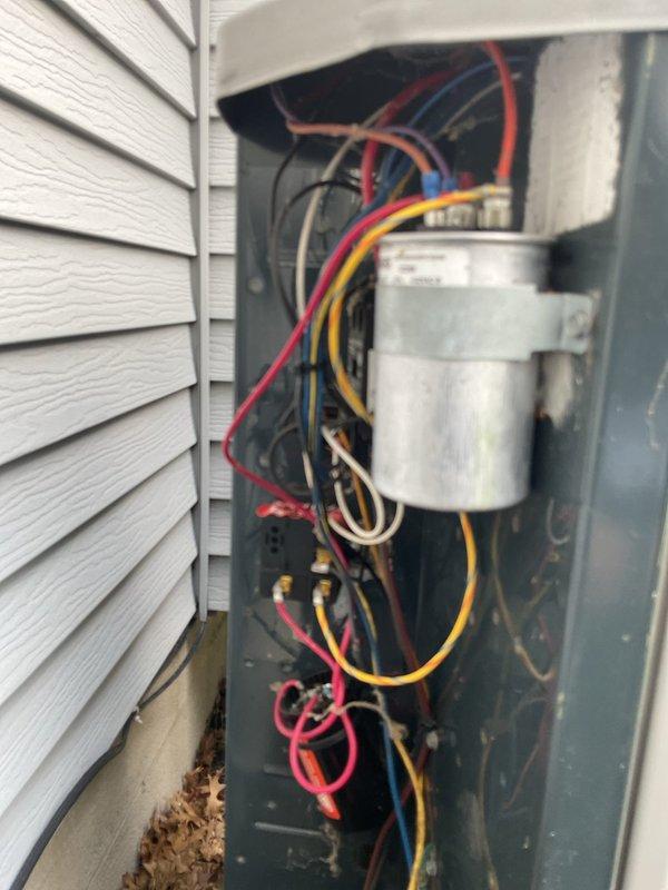 Completed comprehensive cooling season tune-up on residential air conditioning system. Performed visual inspection of outdoor condenser unit, verified proper operation of dual run capacitor and Honeywell relay control module, checked all electrical connections and wiring terminations within control panel for tightness and proper insulation. All components found operating within normal parameters and system ready for cooling season.