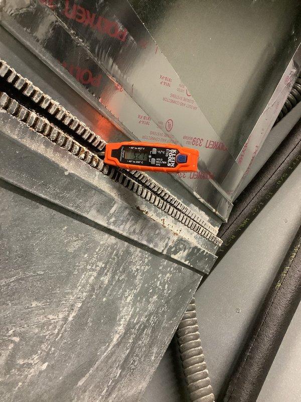 Completed routine air conditioning maintenance inspection on residential HVAC system. Performed visual inspection of air handler unit, evaporator coils, and electrical components. Utilized diagnostic equipment to verify system operation and measured temperature differentials across the coil assembly to ensure proper heat exchange efficiency.