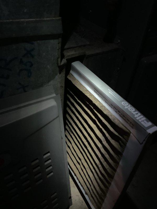 Completed scheduled maintenance inspection on 22-year-old Lennox furnace system located in basement utility area. Performed standard heating season preventive maintenance procedures including visual inspection of unit cabinet, ductwork connections, and venting systems. All components inspected and found to be operating within normal parameters, with unit showing typical age-related wear but no immediate service concerns identified.