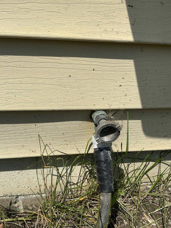 Replaced two old, leaking exterior hose spigots on a 55-year-old home with new frost-free sillcocks. Both original fixtures had deteriorated over time and were causing water leakage, requiring complete removal and installation of updated hardware to restore proper function and prevent further water damage.