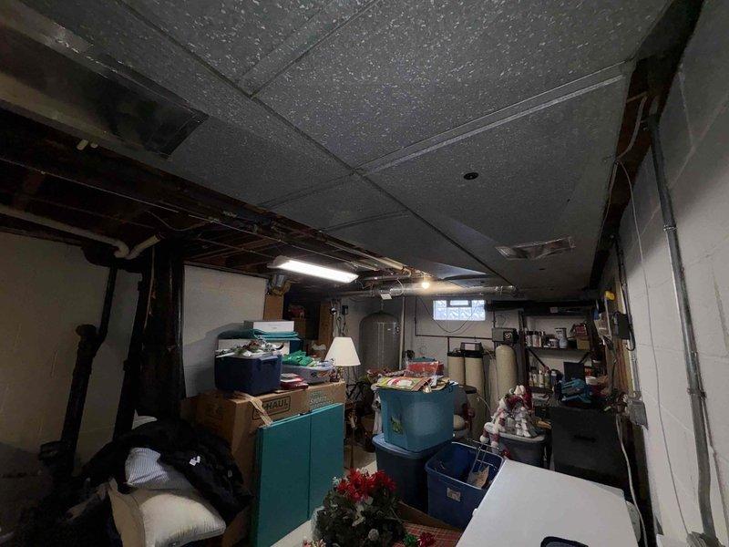 Performed on-site evaluation for gas furnace replacement after identifying a cracked heat exchanger. Provided estimate for new furnace installation and discussed alternative mini split system options with customer to address heating needs. Documented existing basement mechanical room conditions and equipment layout for replacement planning purposes.