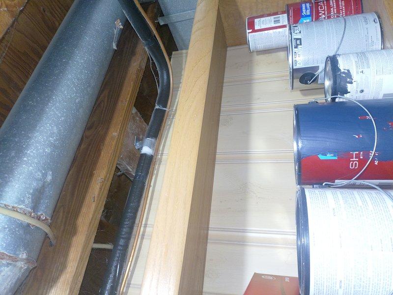 Responded to potential callback following duct cleaning service where air conditioning system was reported not working properly. Upon arrival and inspection of attic-mounted HVAC components, verified proper operation of AC unit and associated ductwork systems. Examined refrigerant lines, drainage piping, and ventilation components secured to ceiling joists. Confirmed all mechanical systems, including air handler and duct connections, were functioning within normal parameters following the previous duct cleaning work.