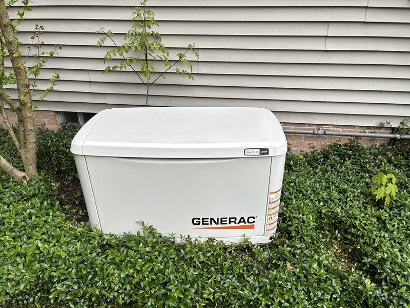 Performed routine preventive maintenance on a 33kW Generac residential backup generator. Conducted comprehensive system inspection including visual assessment of unit exterior, housing integrity, and surrounding clearances. Performed battery load test using diagnostic equipment, confirming battery health at 100% state of charge and state of health, with cranking amps measuring 668A and voltage reading 13.54V. All battery parameters tested within normal operating specifications with internal resistance at 14.37mΩ, indicating optimal battery condition for reliable generator starting capability.
