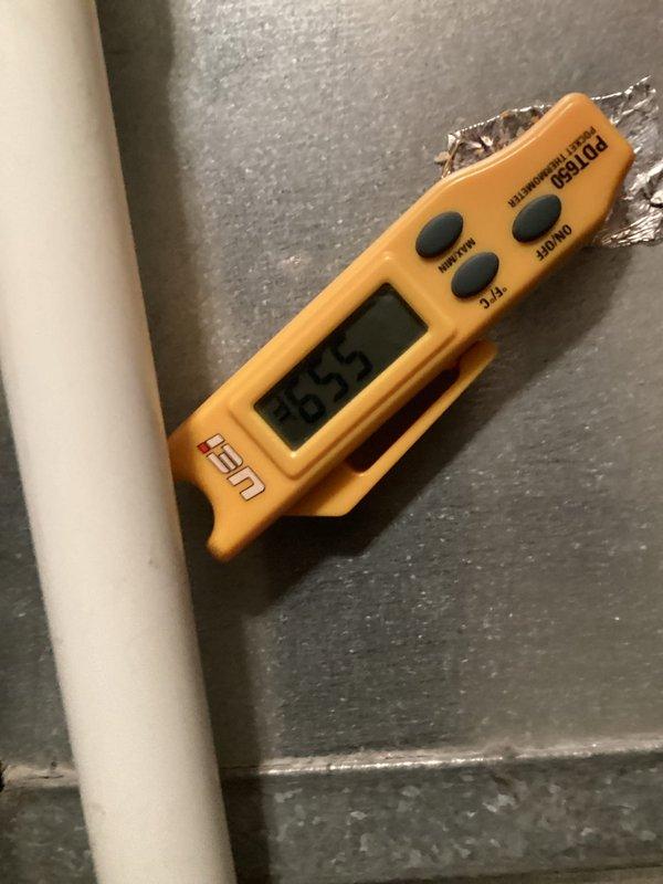 Completed annual air conditioning maintenance on a 7-year-old Lennox system for MVP customer. Performed comprehensive inspection of indoor unit, verified system temperatures and pressures using calibrated instruments, checked condensate drainage system and PVC piping connections, and confirmed proper operation of all components. All equipment found operating within manufacturer specifications with no issues identified.