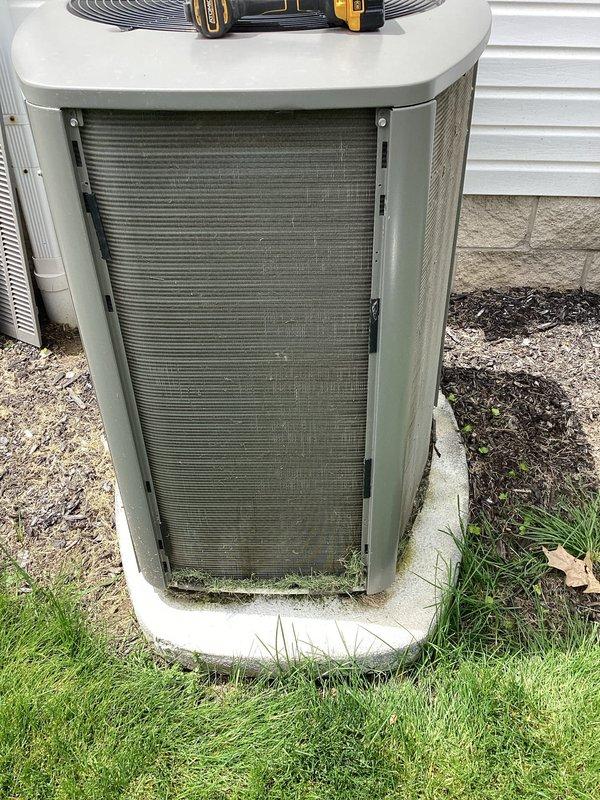 Completed comprehensive cooling maintenance service on residential air conditioning system. Performed detailed inspection of outdoor condenser unit and indoor evaporator coil assembly, verifying proper operation of all components. Cleaned condenser coil fins, checked refrigerant lines and insulation integrity, and documented system condition through photographic records. All equipment found to be operating within normal parameters with no immediate repairs required.