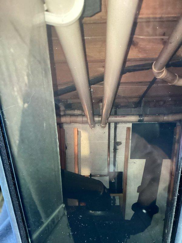 Responded to no-heat call on 10-year-old Concord furnace with functional AC and fan operation. Performed diagnostic inspection of unit and documented existing installation conditions including PVC venting and electrical connections. Customer advised of findings and system status.