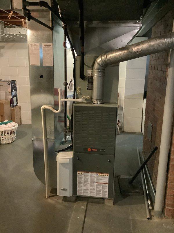 Completed preventive maintenance service on 11-year-old Trane HVAC system under current MVP agreement. Performed comprehensive tune-up on outdoor condenser unit and indoor furnace, including inspection of all mechanical components, electrical connections, and refrigerant levels. Verified proper operation of both heating and cooling systems. Advised customer that MVP agreement expires on 6/1 and recommended renewal to maintain coverage.
