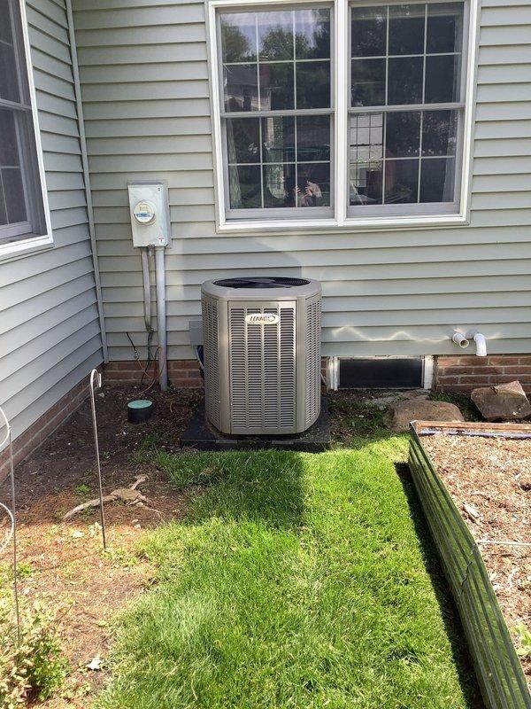 Completed annual maintenance visit for MVP customer with 1-year-old Lennox cooling system. Performed comprehensive inspection of outdoor condenser unit and indoor furnace/air handler, verified proper operation of all components, and documented system condition through photography. All equipment found operating within normal parameters with no issues identified at this time.