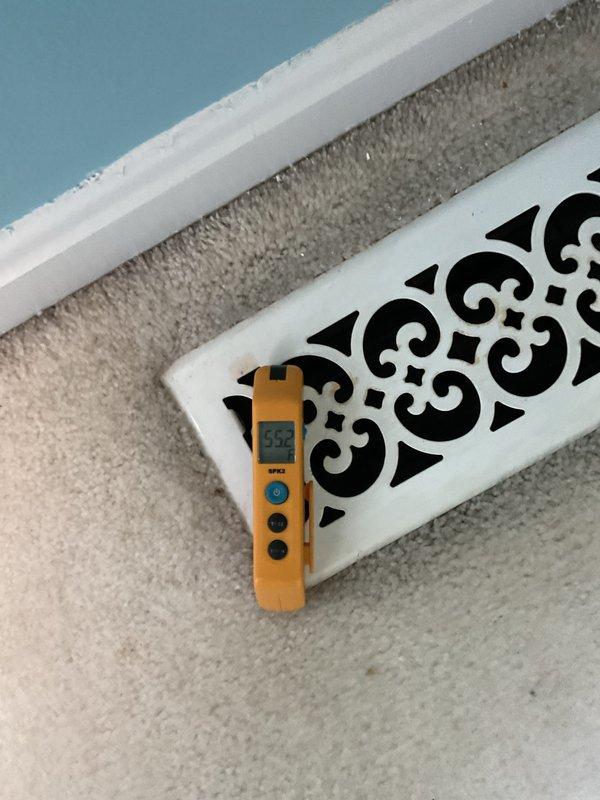 Completed seasonal preventative maintenance on 7-8 year old residential air conditioning system for MVP member. Performed comprehensive inspection of outdoor condenser unit, cleaned coils and components, verified proper airflow at interior supply registers, and confirmed system operation within manufacturer specifications.