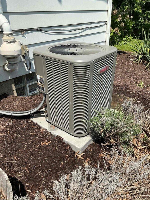 Completed scheduled MVP Cooling Visit maintenance service on residential HVAC system, including inspection and servicing of Lennox furnace unit in basement and Bryant outdoor condensing unit. Both systems were evaluated for proper operation, with photo documentation captured of equipment condition and installation setup.