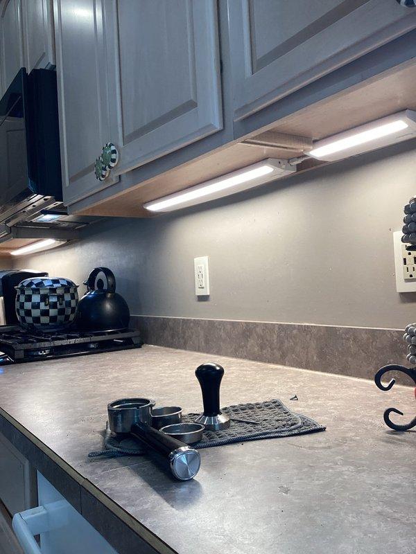 Installed new wiring to kitchen outlets located above cabinetry to create split-circuit functionality. Configured outlets to provide both switched and constant power on separate circuits, allowing half of each receptacle to be controlled by wall switch while maintaining continuous power to the other half. Required parts have been ordered and received for completion of installation.