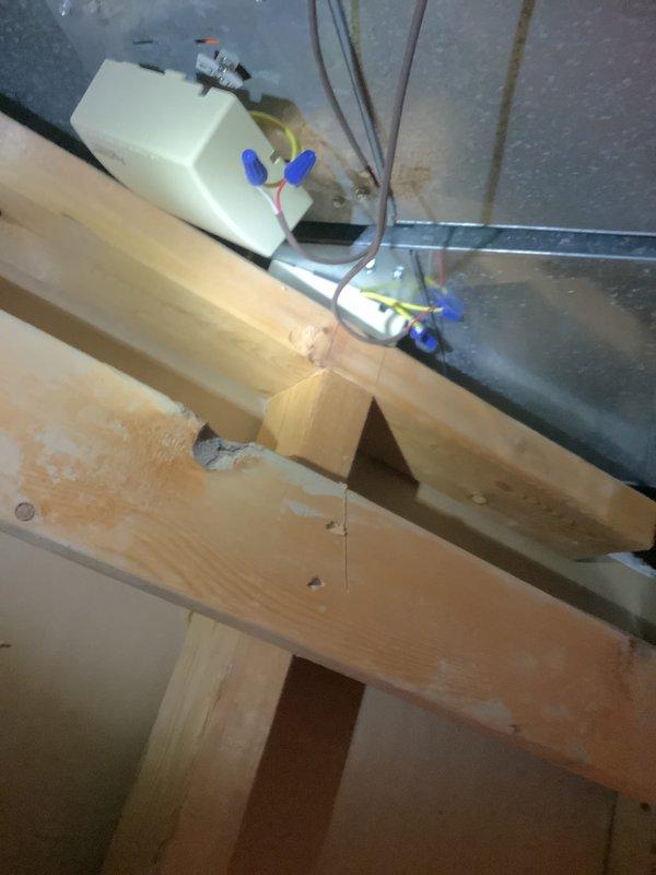 Conducted on-site evaluation for complete HVAC system replacement. Assessed existing heating and cooling equipment, including current thermostat (White-Rodgers digital unit displaying 69°F) and attic-mounted air handler with associated ductwork and wiring connections. Documented current system configuration through photographs showing thermostat location, electrical controls, and attic installation with exposed framework, control box, refrigerant lines, and wire terminations. Prepared comprehensive estimate for replacing entire HVAC heat and cool system based on existing conditions and customer requirements.