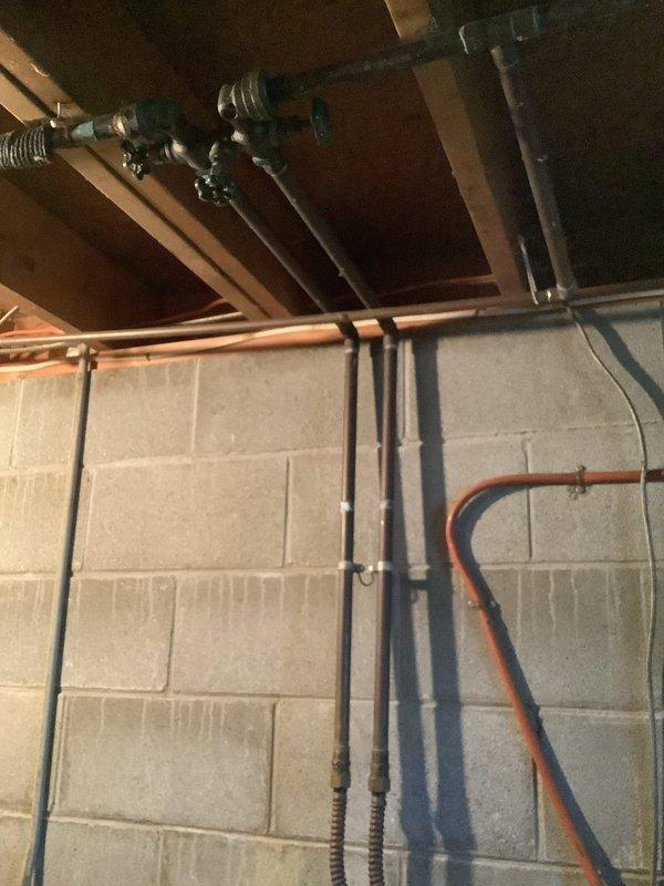 Responded to a leak in the copper bypass piping installed above the water softener system. Inspected the plumbing configuration, identified the source of the leak in the bypass valve assembly, and performed necessary repairs to restore proper function and eliminate water seepage.