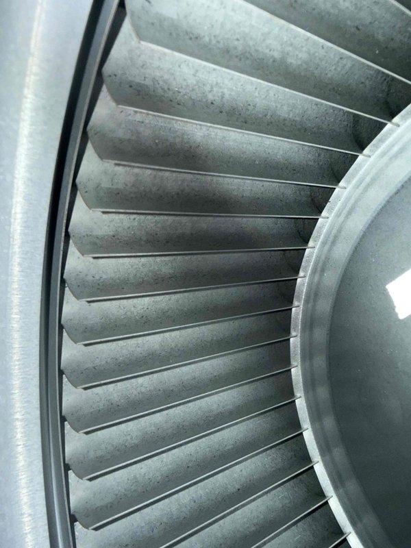 Performed comprehensive spring maintenance inspection on 1.5-year-old residential air conditioning system. Conducted visual assessment of evaporator coil assembly, noting dust and dirt accumulation on heat exchanger fins requiring attention. Inspected air handler unit, condensate drainage system with PVC piping, and associated ductwork connections to verify proper system operation and readiness for cooling season.