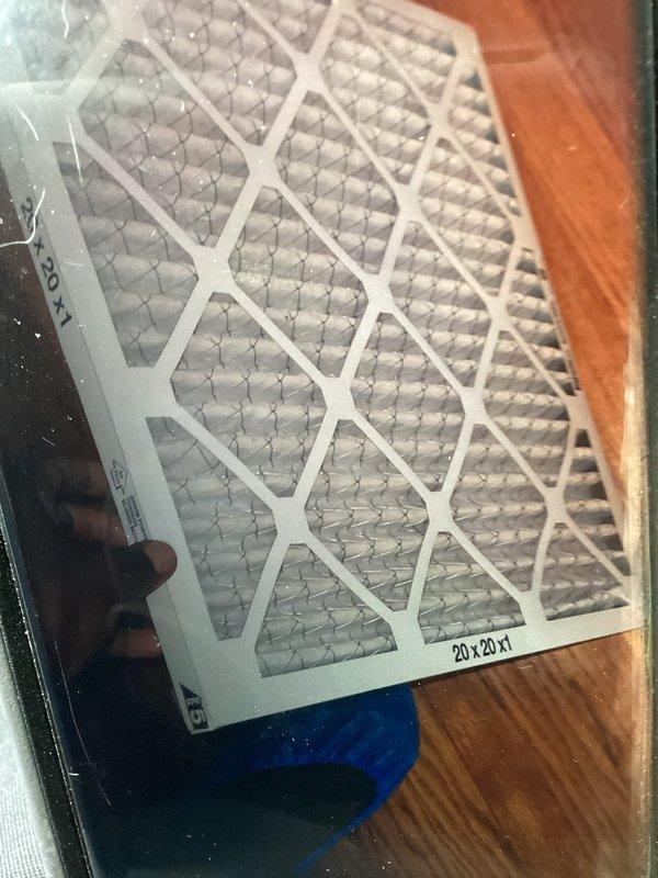 Responded to service call for loud whistling noise emanating from air handler on recently installed AC system. Completed printed circuit board (PCB) installation in attic-mounted air handler unit to resolve operational issue. Replaced air filter and verified system operation, eliminating the constant whistling noise that had persisted since initial equipment installation approximately two weeks prior.