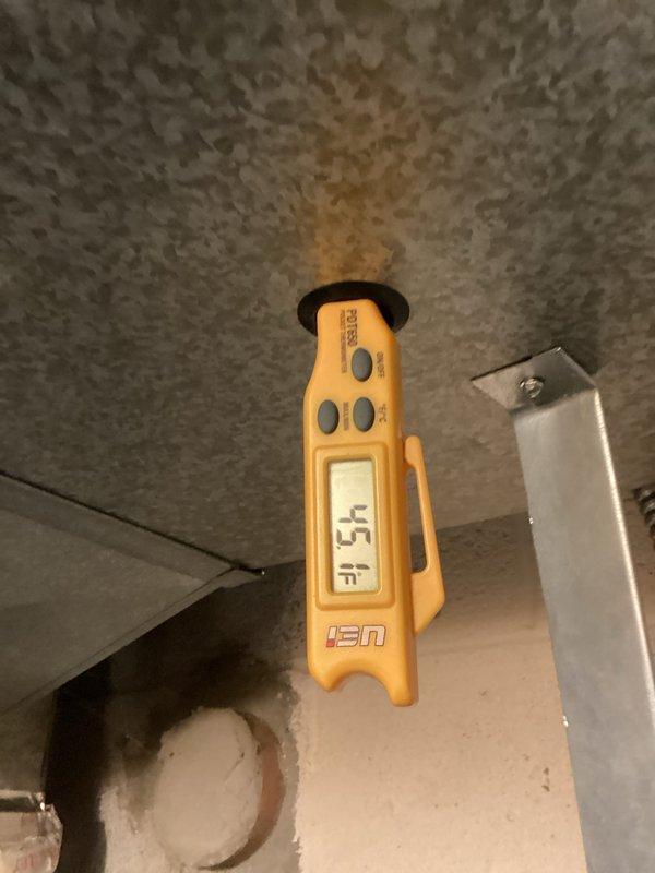Completed MVP cooling maintenance visit on Lennox air conditioning system. Performed standard preventive maintenance inspection, verified unit operation, and measured supply air temperature at 54°F, confirming proper cooling performance. System operating within normal parameters with no issues identified.