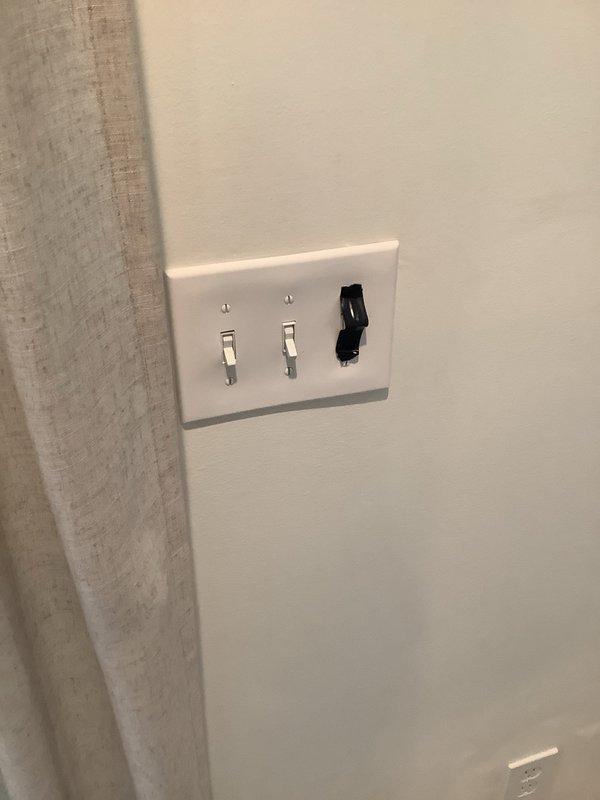 Responded to service call for multiple non-functioning outlets and light fixtures throughout interior and exterior of 30-year-old single-family residence. Diagnosed electrical issues affecting various circuits serving indoor and outdoor lighting systems. Troubleshot switching mechanisms and identified faulty switch requiring replacement. Replaced defective toggle switch in three-gang wall plate assembly, restoring proper operation to affected lighting circuits. Verified all outlets and light fixtures returned to full functionality, confirming proper voltage and continuity throughout affected areas including outdoor deck lighting systems.