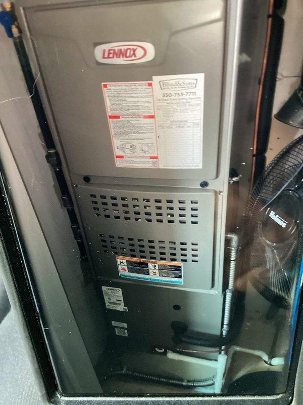 Completed routine maintenance on a Lennox air conditioning system approximately two years into service. Performed comprehensive inspection of outdoor condenser unit and indoor furnace components. Verified proper operation of cooling equipment, checked electrical connections at disconnect box, and inspected refrigerant lines. Cleaned condenser coils, assessed airflow through louvered panels, and confirmed fan motor operation. Inspected indoor air handler, ductwork connections, and associated mechanical components. System operating within manufacturer specifications with no issues identified. Unit maintained under MVP service agreement.