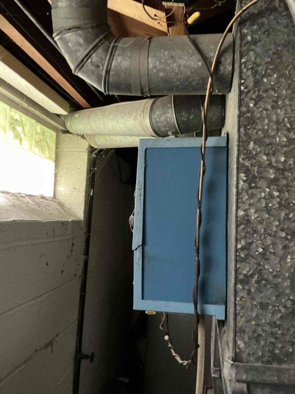 Completed comprehensive estimate for furnace and air conditioning system replacement at residential property. Assessed existing Trane furnace installation in basement mechanical room, including evaluation of galvanized ductwork configuration, plenum assembly, and current system specifications. Documented equipment labels, safety warnings, and technical specifications on existing unit. Inspected associated HVAC infrastructure including electrical panel connections, copper refrigerant lines, flexible ductwork routing, and structural mounting considerations. Photographed complete system layout to support replacement quote preparation. Provided detailed equipment replacement proposal for new furnace and air conditioning system installation.