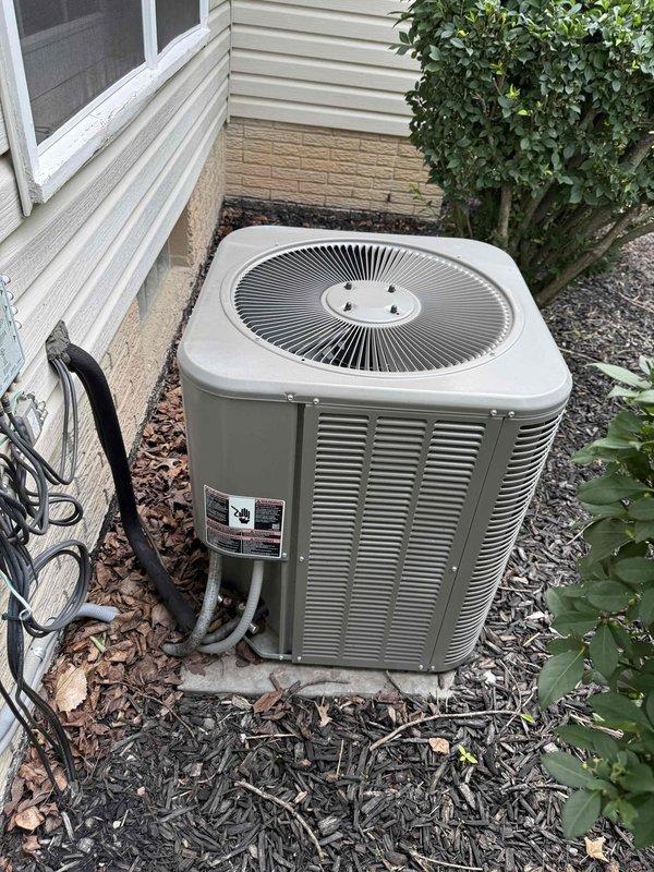 # HVAC Tune-Up Completed

Performed comprehensive preventative maintenance tune-up on 5-year-old residential air conditioning system. Inspected outdoor condenser unit and indoor air handler, verified all electrical connections and control components, checked refrigerant levels, cleaned coils, and confirmed proper system operation. Unit is functioning within normal parameters with no issues identified.