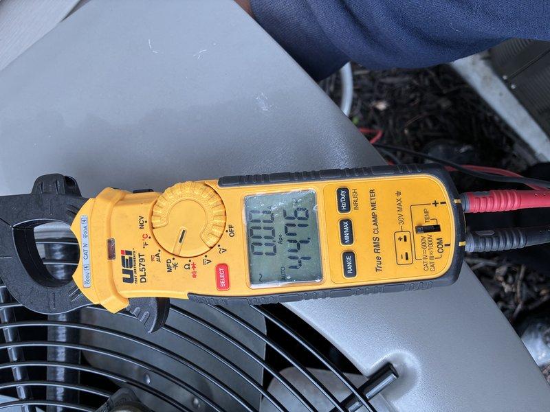 Completed cooling maintenance on two HVAC units for MVP customer. Performed comprehensive system inspections including electrical measurements using clamp meter to verify proper amperage draws and voltage readings on both condensing units. All components tested within normal operating parameters. Systems operating efficiently with no issues found.