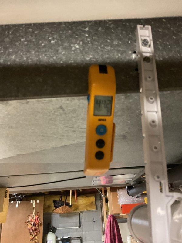 Completed scheduled maintenance visit on 2-year-old residential air conditioning system. Performed comprehensive inspection of indoor and outdoor components, including temperature diagnostics at ductwork using digital thermometer. Verified proper operation of condenser unit, checked refrigerant lines, electrical connections at disconnect box, and confirmed adequate airflow through coil fins. System operating within normal parameters with no deficiencies noted. Unit maintained proper clearance from surrounding landscaping for optimal performance.