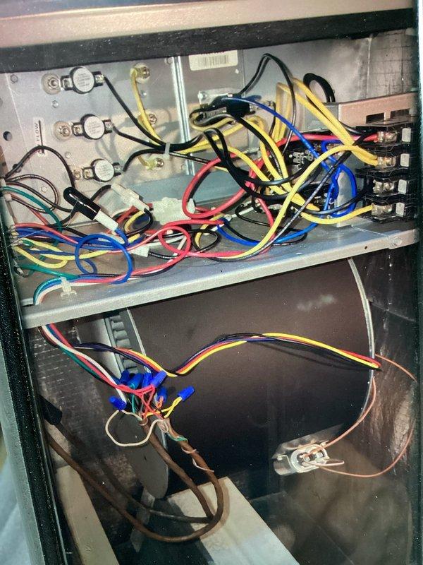 Completed BS-MVP cooling maintenance visit on Lennox HVAC unit. Performed comprehensive system inspection including electrical control panel examination, verifying proper operation of thermal limit switches, contactor assembly, and all associated wiring connections. All components found to be functioning within normal parameters and unit operating efficiently.