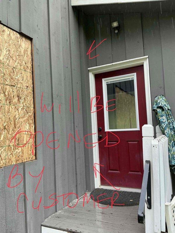 Provided estimate for Mitsubishi mini split system replacement to upgrade existing outdoor unit with different style configuration. Assessed current installation location with two condensing units on gravel pad adjacent to building with weathered siding, noted electrical disconnect box and conduit routing, and documented site conditions for proper equipment sizing and placement recommendations.
