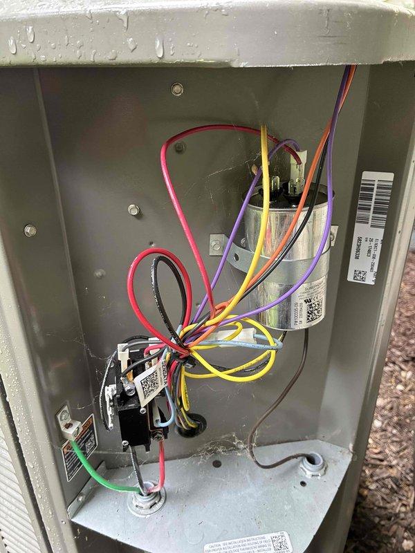 Completed annual maintenance on 1-year-old Lennox air conditioning system. Performed comprehensive inspection of outdoor condensing unit, verified proper operation of compressor and condenser fan motor, checked electrical connections and capacitors for proper function, and confirmed adequate refrigerant charge. All components operating within normal parameters with no issues identified during this preventive maintenance visit.