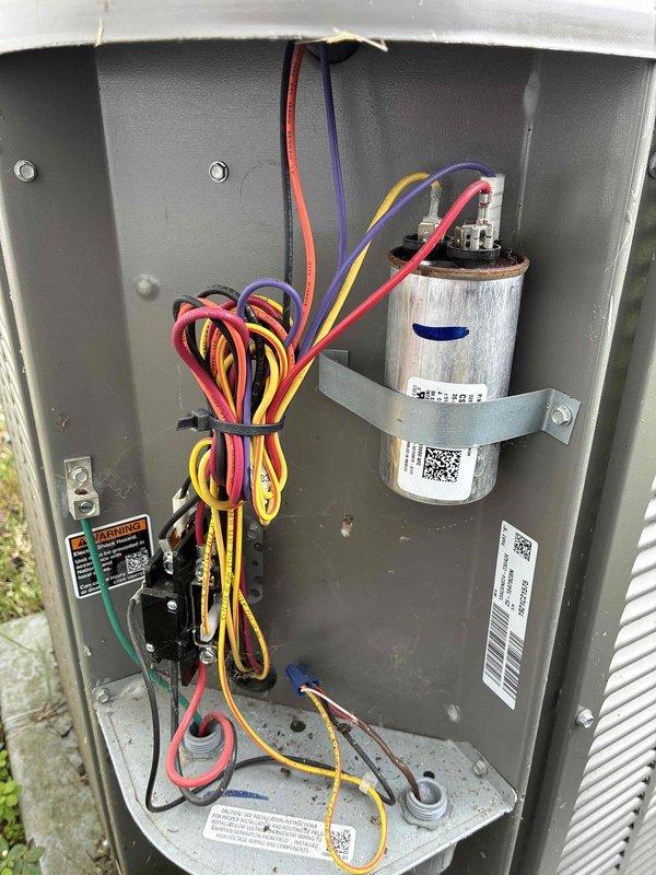 Completed preventive maintenance cooling visit on 5-year-old residential air conditioning system. Performed comprehensive inspection of outdoor condensing unit, verifying proper operation of compressor, condenser fan motor, and electrical components including capacitor and contactor. Inspected indoor Lennox furnace and air handler assembly, checked refrigerant pressures, and documented system conditions through photographic records. All components found operating within normal parameters with no immediate repairs required.