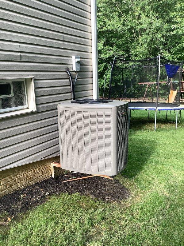 Completed scheduled air conditioning maintenance visit for MVP customer. Performed comprehensive system inspection of outdoor condenser unit, verified proper electrical connections at contactor and capacitors, documented equipment condition with photos, and confirmed system operational status. Unit operating within normal parameters with no issues identified.